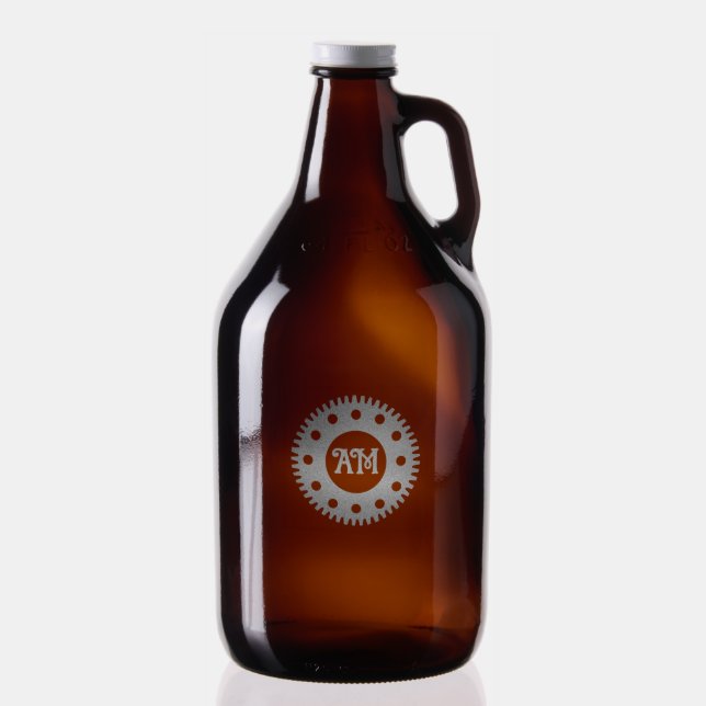 Simple Gear Custom Monogram Growler (Glassware)