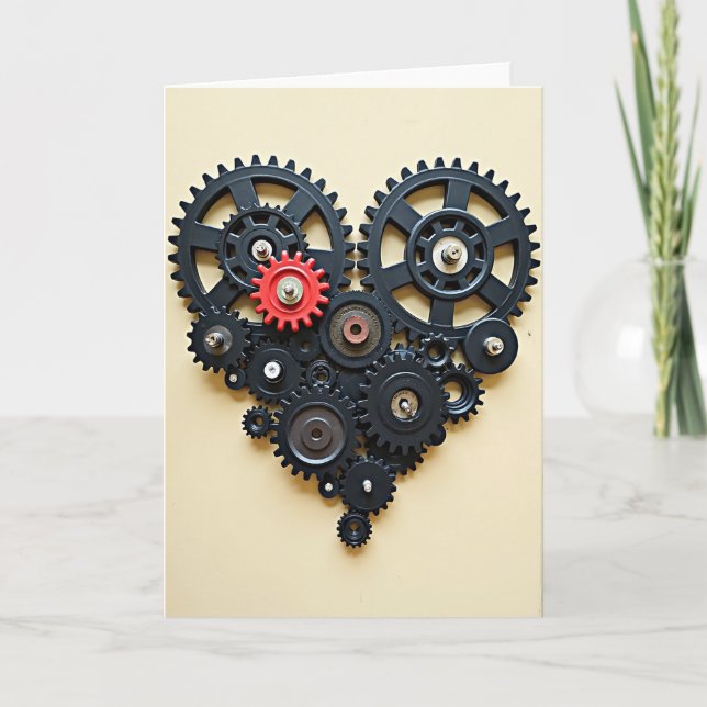 Simple Gear Heart Card (Front)