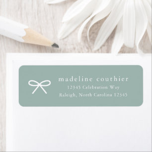 Simple Gender Neutral Shower Return Address Label
