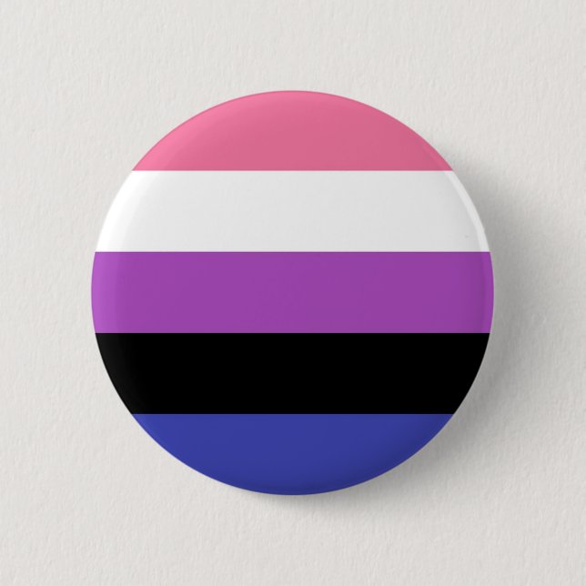 simple genderfluid pinback button (Front)