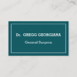 [ Thumbnail: Simple General Surgeon Business Card ]