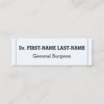 [ Thumbnail: Simple General Surgeon Business Card ]