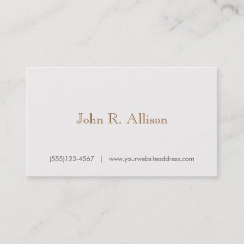 Gentleman's Faux Wood Backside  Business Card