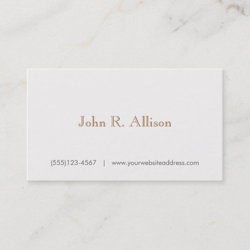 Customizable Gentleman's Faux Wood Backside  Business Card