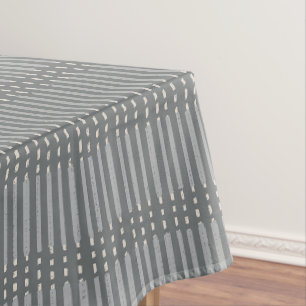 Simple geometric minimalist lines dots marsala blu tablecloth