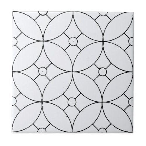 Simple Geometric Pattern Ceramic Tile