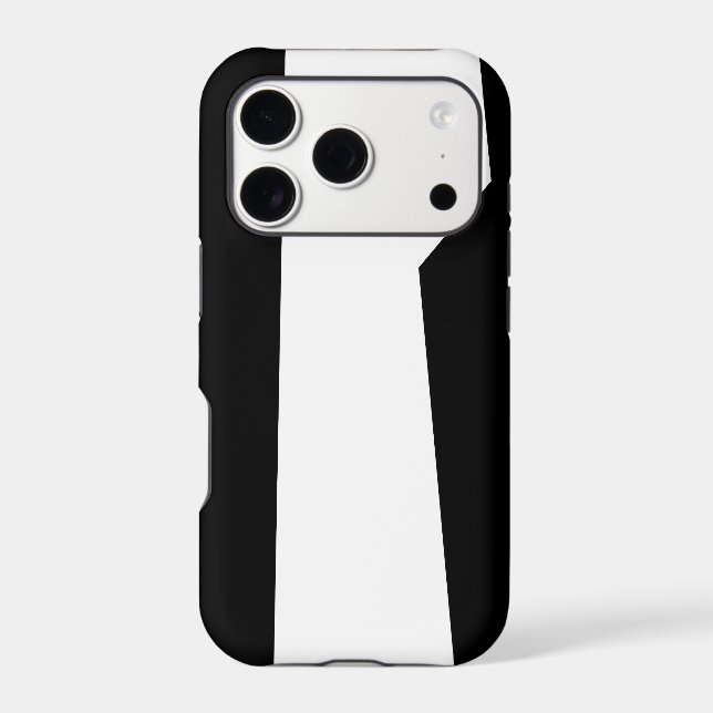Simple Geometric Pattern in Black and White Case-Mate iPhone Case (Back)