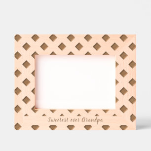 Simple Geometric Personalized text  Engraved Frames