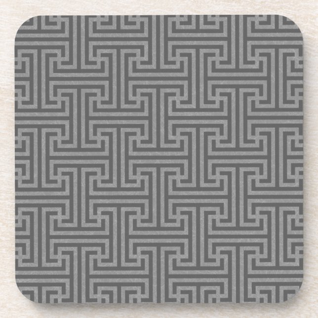 Simple geometric shapes beverage coaster (Front)