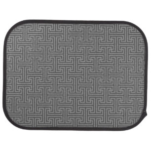 Simple geometric shapes car mat