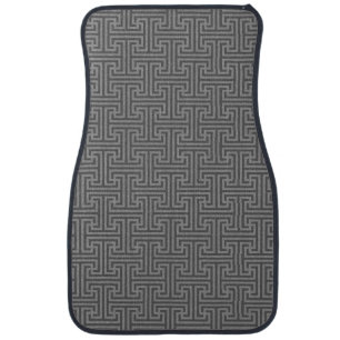 Simple geometric shapes car mat