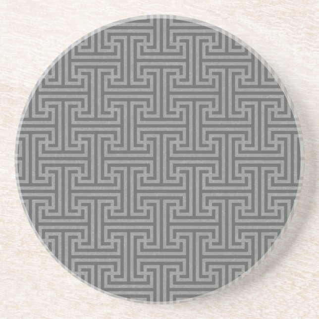 Simple geometric shapes drink coaster (Front)