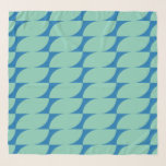 Simple Geometric Shapes in Aqua and Blue Scarf<br><div class="desc">Simple Geometric Shapes in Aqua and Blue</div>