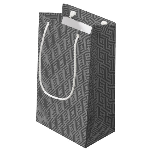 Simple geometric shapes small gift bag (Back Angled)