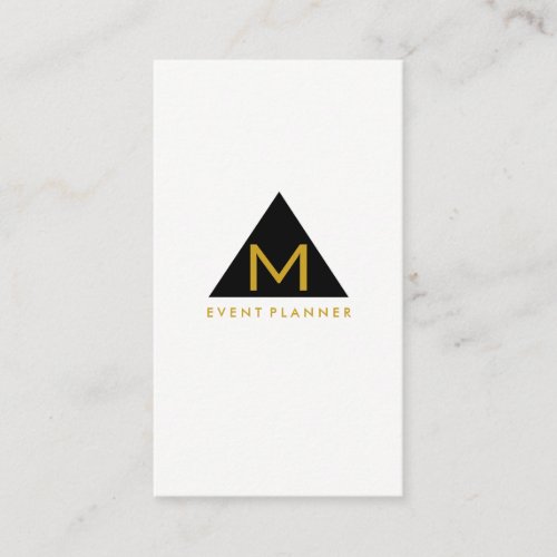 Simple Geometric Triangle Business Card