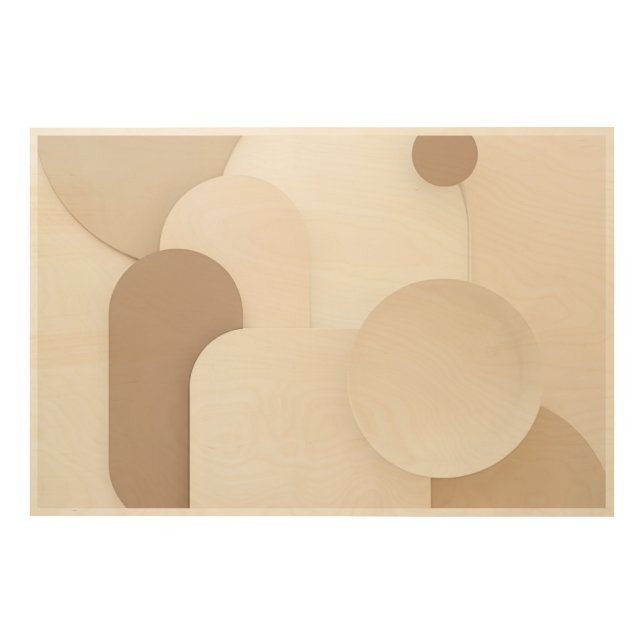 Simple Geometric Wall Art - Scandinavian Decor (Front)