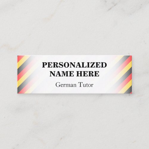 Simple German Tutor Business Card