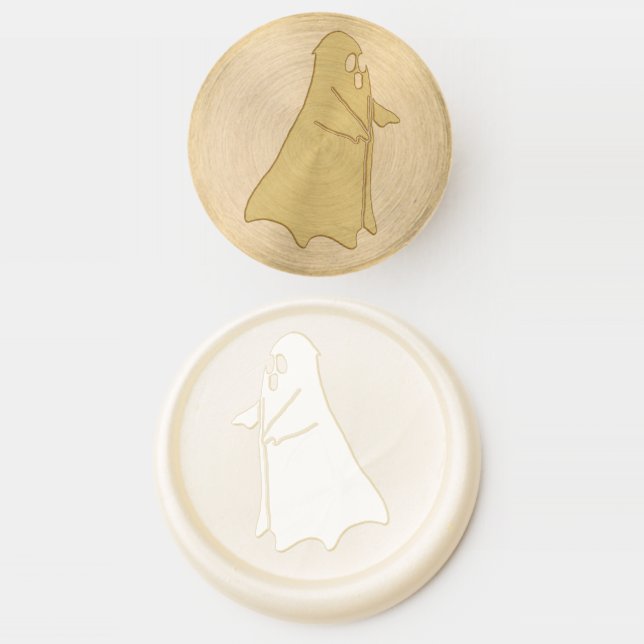 Simple Ghost  Wax Seal Stamp (Stamped)