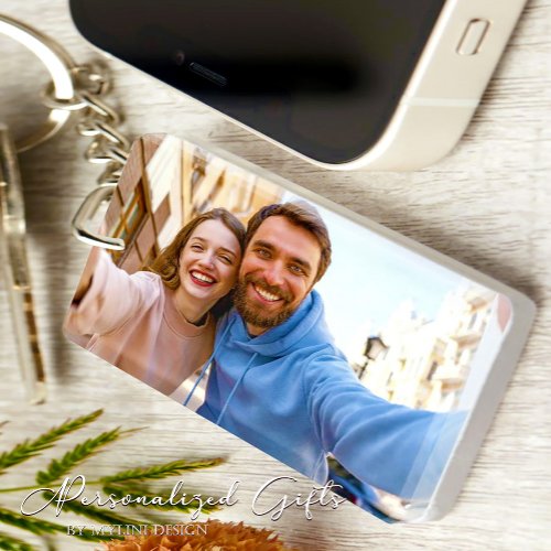 Simple Gift For Boyfriend Custom Photo Keychain
