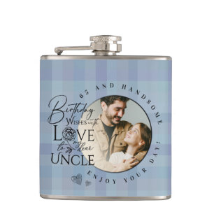 Simple Gifts For Uncle   Custom Birthday  Flask