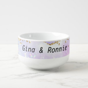 simple glitter minimal add your name date custom s soup mug