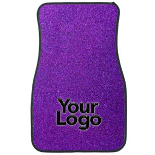 Simple Glitter Minimalist Business Logo Classic Car Floor Mat