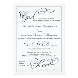 Christian Wedding Invitations | Zazzle