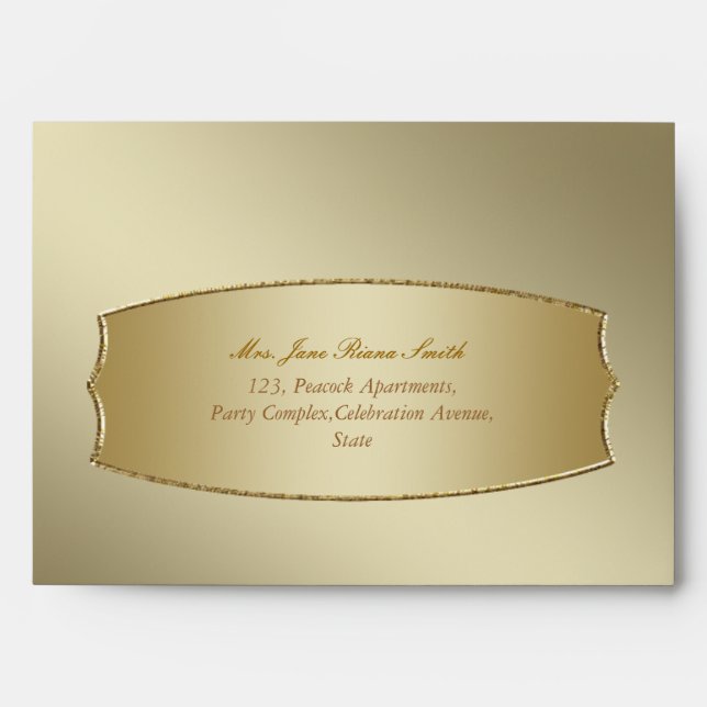Simple gold any occasion envelopes (Front)
