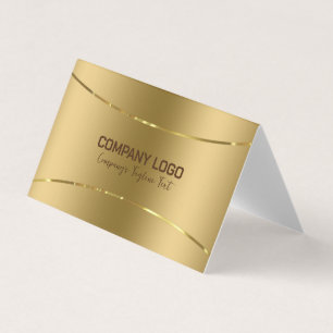 Simple gold background business card