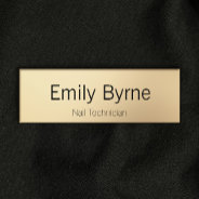 Simple Gold Employee Staff Magnetic Name Tag Badge at Zazzle