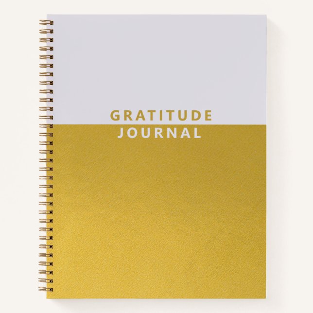 Simple Gold Foil Gratitude Journal (Front)