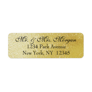 Simple Gold Foil Label
