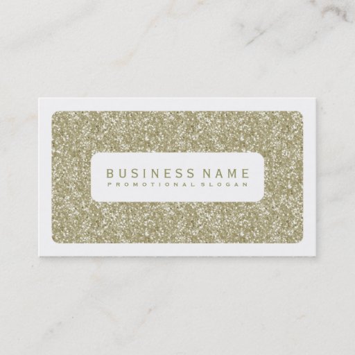 Customizable Simple Gold Glitter Business Card Templates