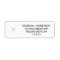 Simple Gold Heart Wedding Return Address Labels