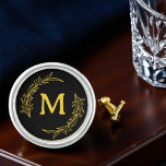 Simple Gold Initial Monogrammed For Groomsmen Cufflinks<br><div class="desc">Make your groomsmen feel truly special with these Simple Gold Initial Monogrammed Cufflinks. Personalized with their initials,  these cufflinks are the perfect finishing touch to their wedding day look. They'll appreciate the thoughtful gesture and cherish these cufflinks for years to come.</div>