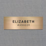 Simple Gold Name Tag