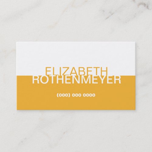 Simple Gold Panel Business Card