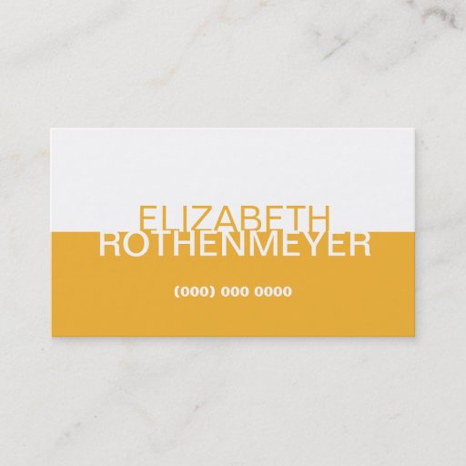 Customizable Simple Gold Panel Business Card