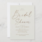 Simple Gold Script Bridal Shower 