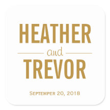 Simple Gold Wedding Favor