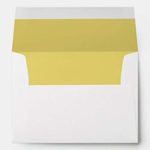 Simple Goldenrod Return Address Lined Envelope