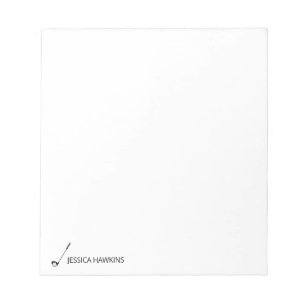 Simple Golf Fan Personal Stationery Golf Club Notepad