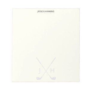 Simple Golf Fan Personal Stationery Golf Clubs Notepad