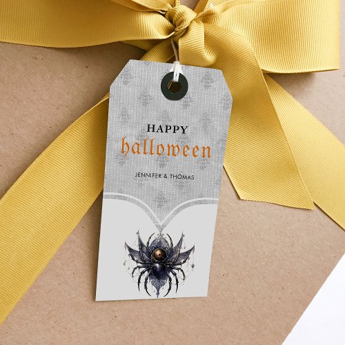 Simple gothic Halloween party Gift Tags