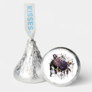 Simple gothic roses & skull Halloween party Hershey®'s Kisses®