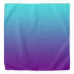 Simple Gradient Background Purple Turquoise Blue Bandana at Zazzle