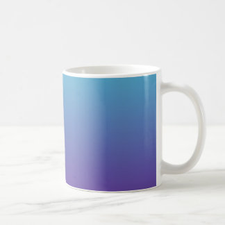 Simple Gradient Background Purple Turquoise Blue Coffee Mug