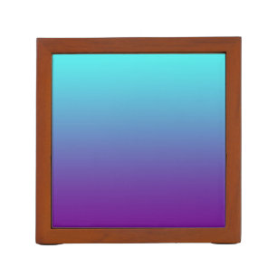 Simple Gradient Background Purple Turquoise Blue Pencil Holder