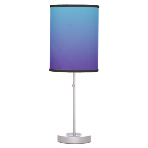 Simple Gradient Background Purple Turquoise Blue Table Lamp