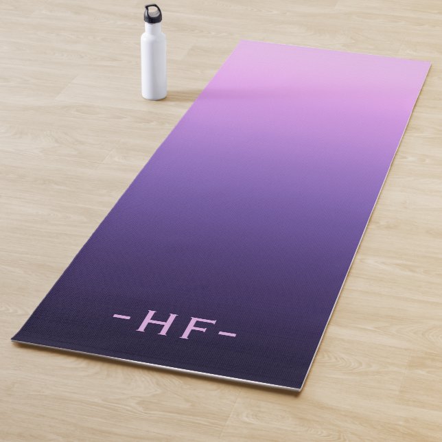 Simple Gradient Monogram  Yoga Mat (In Situ)